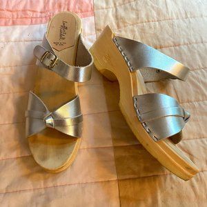 Loeffler Randall Silver Clogs 38-39